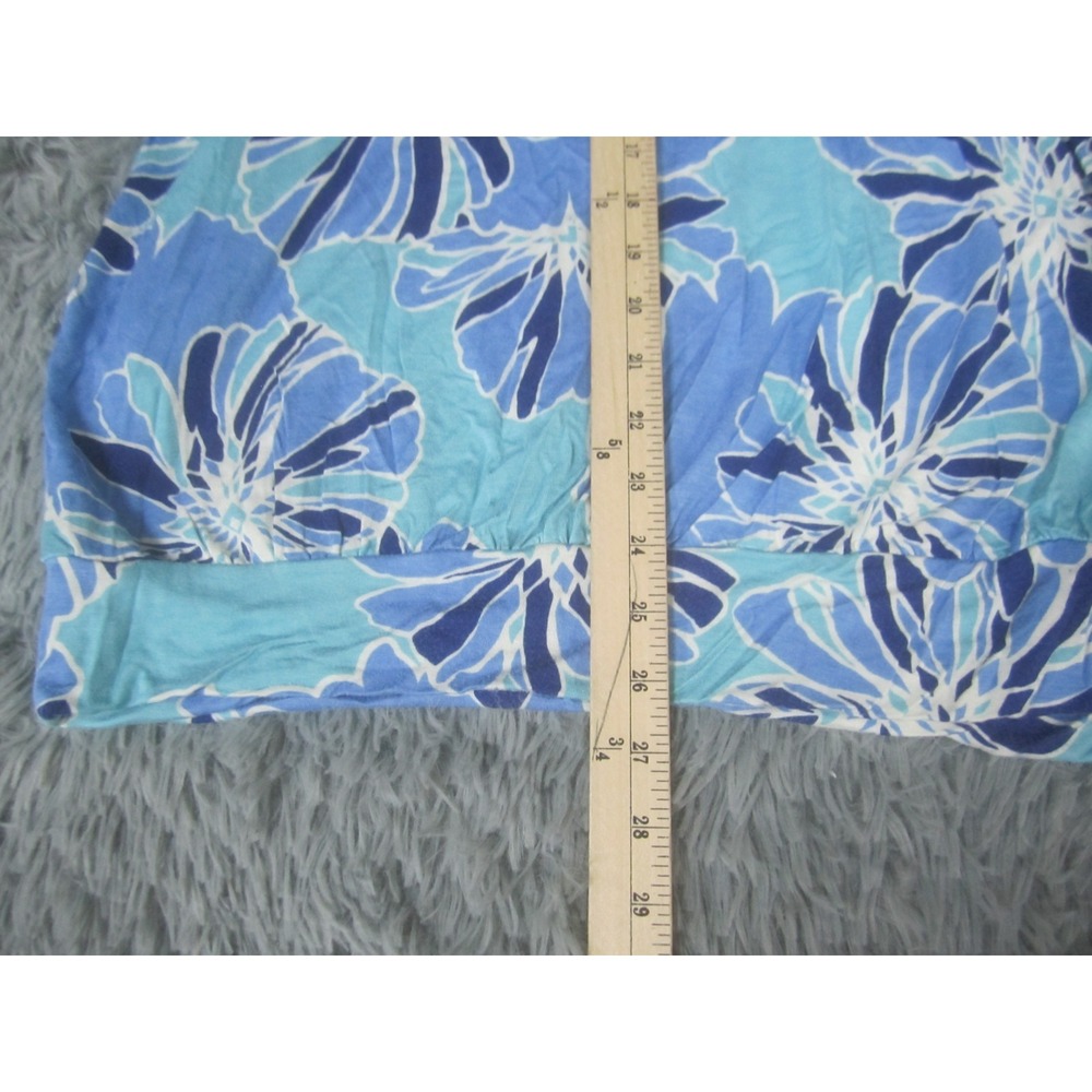Liz Claiborne Womens Medium Maternity Medium Geometric Print Short Sleeve V-Neck - Picture 6 of 8
